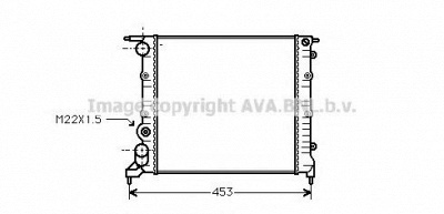 AVA QUALITY COOLING rt2121 -  Радиатор, охлаждение двигателя